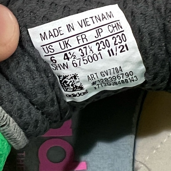 Women’s Size 6 Adidas ZX Ultraboost Yellow Pink Sneaker EUC Shoe - Picture 10 of 10